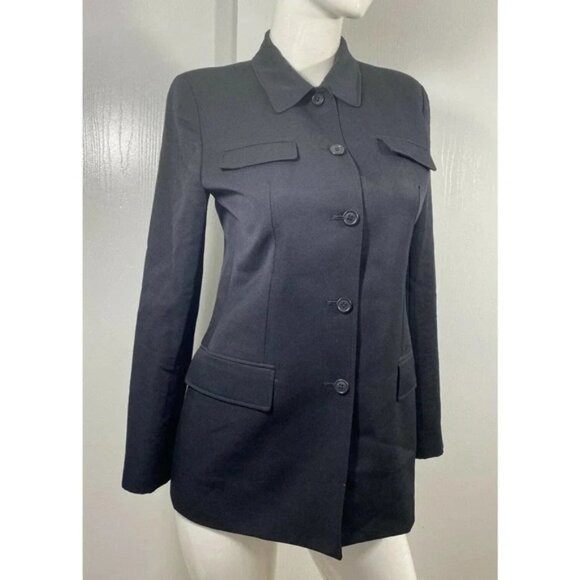 J. Crew Black Label Women 100% Wool Blazer - Picture 3 of 8